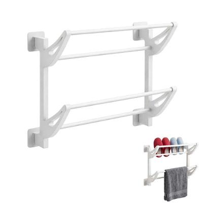 Suporte Organizador Sapatos e Toalhas BSL3913 Parede Multiuso Branco Braslu