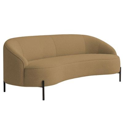 Sofá Porto 3 Lugares 180CM Caramelo Suede Nexta Casa