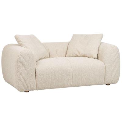 Sofá Sumiê 3 Lugares 180CM Off White Bouclé Nexta Casa
