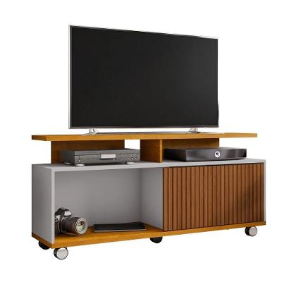 Rack Topázio para TV 136CM MDF Ripado Off White Bechara