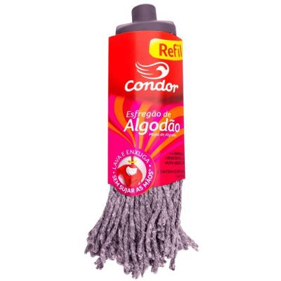 Refil para Mop Lava e Seca Esfregão Algodão Alta Absorção Condor