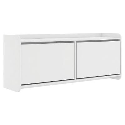 Sapateira Dália 2 Portas 130CM MDF MDP Branco Casa D Móveis