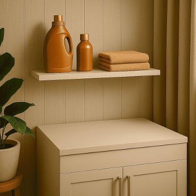 Prateleira Flutuante Luara L06 68x20CM MDP Suporte Invisível Branco D'Rossi