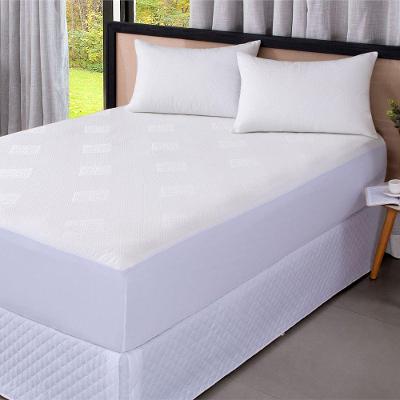 Protetor de Colchão Jacquard Impermeável Solteiro 2 Peças Branco Casa Show Enxovais
