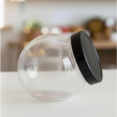 Pote Baleiro Redondo 1,45L Transparente com Tampa Cristal