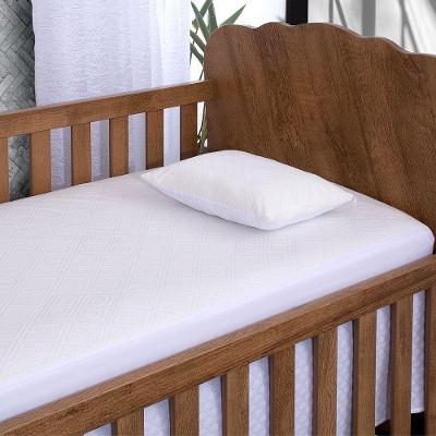 Protetor de Colchão Jacquard Impermeável Berço 2 Peças Branco Casa Show Enxovais