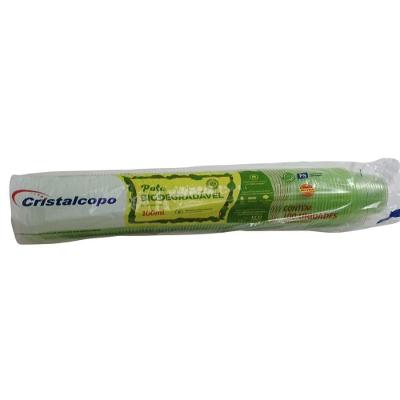 Pote Biodegradável 100ML Sustentável para Alimentos Porções Individuais Verde Cristalcopo
