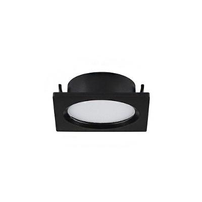 Mini Spot de Embutir LED Axyr IRC 90 2W 3000K Quadrado Preto Astraled