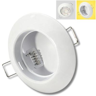 Spot de Embutir Tento Côncavo GU10 MR16 Foco Fixo Branco Decorshop