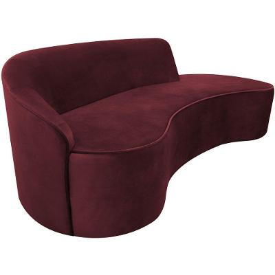 Sofá Eron 4 Lugares 230CM Veludo Vermelho Nexta Casa
