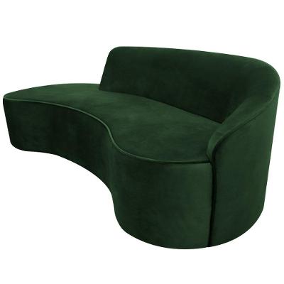 Sofá Eron 3 Lugares 180CM Verde Veludo Nexta Casa