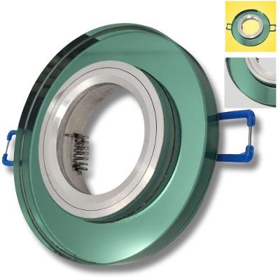 Spot de Embutir Redondo Vidro Colorido Verde Claro Decorshop