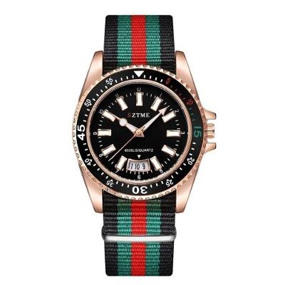 Relogio Unissex de Aco Pulseira de Nylon Rosa Unico Visual Moderno para Todas as Ocasiões Elashopp