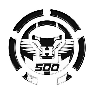 Protetor Resinado Bocal CB 500 Asa Preto 3D em PVC Teu Adesivo