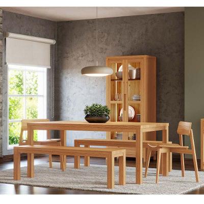 Conjunto Jantar Nature 6 Lugares Rústico Claro 180CM Finestra Móveis