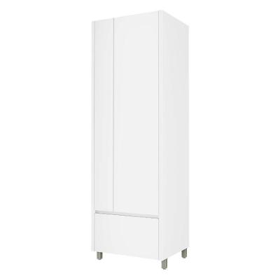 Armário Multiuso Laundry 2 Portas 2 Gavetas MDF 70CM Branco Nesher Móveis