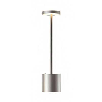 Luminária de Mesa Dren LED Recarregável Touch 1W Prata Astraled