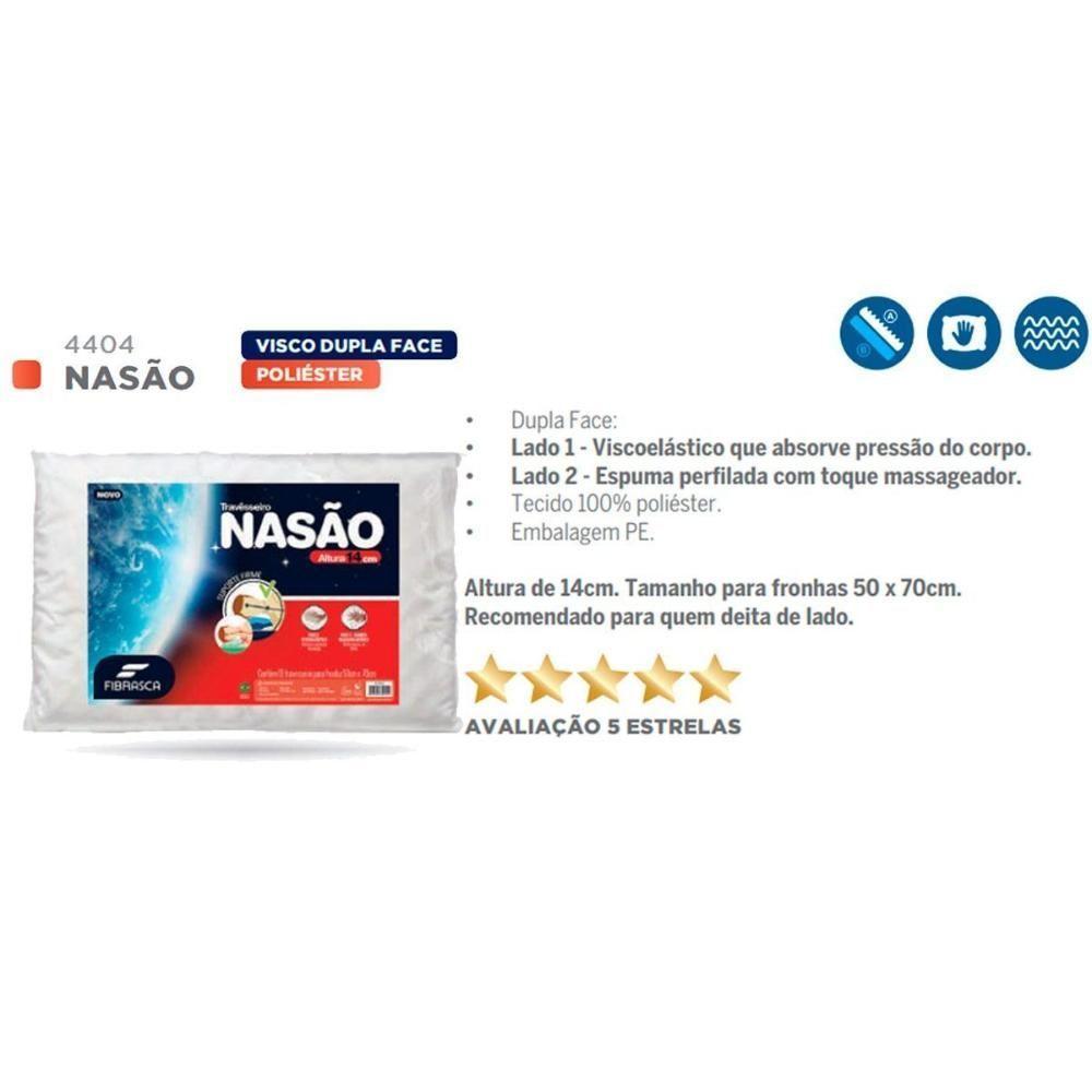 Travesseiro Viscoelástico Nasão Dupla Face Massageador p/Fronha (50x70) - Fibrasca - 3