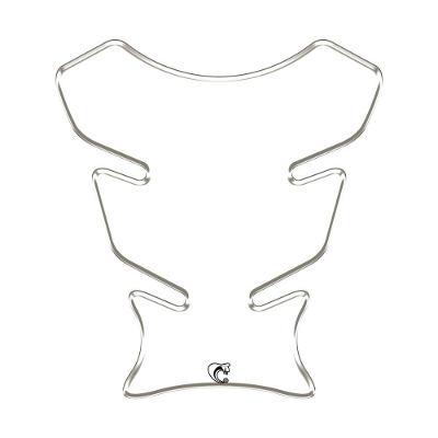 Protetor de Tanque Honda Yamaha Branco Resinado 3D PVC Teu Adesivo