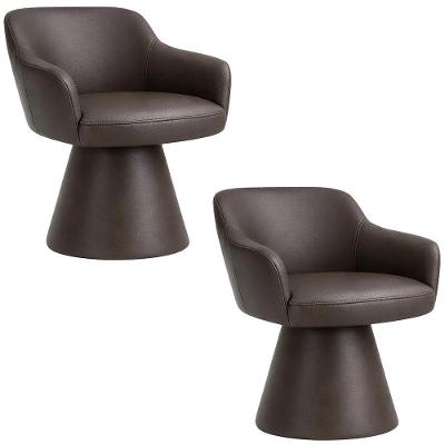 Kit 02 Cadeiras de Jantar Jade Base Fixa Corano Café Nexta Casa