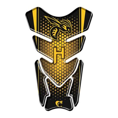 Protetor de Tanque Amarelo Honda Hornet PVC Resinado 3D Teu Adesivo
