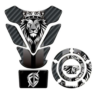 Kit Protetor Tanque e Bocal Resinado Factor DX 2025-2026 Preto Teu Adesivo