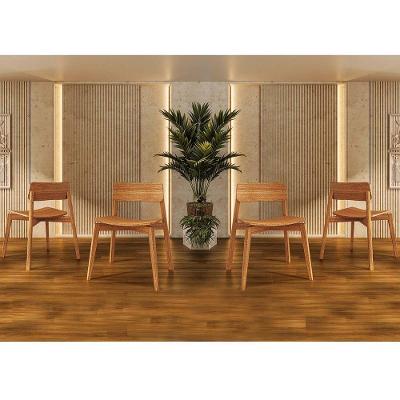 Conjunto Nature 4 Cadeiras Pinus Rústico Claro 1557NC(2x) Finestra Móveis