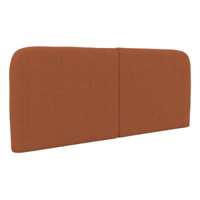 Cabeceira Painel Aira Queen Fixação na Parede Bouclé Terracota Abmaza