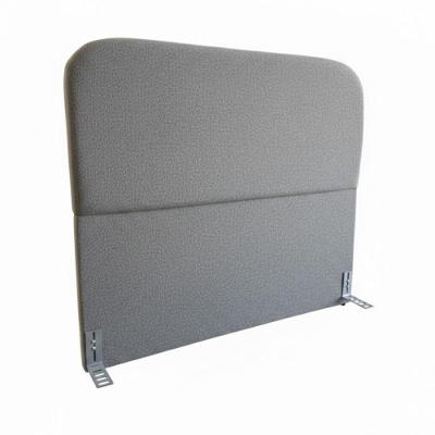 Cabeceira Queen 160cm Orgânica Bouclê Madeira Maciça Cinza Click Home