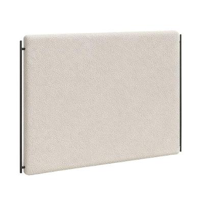 Cabeceira Queen Parise no Box MDF Suede Off White Nexta Casa
