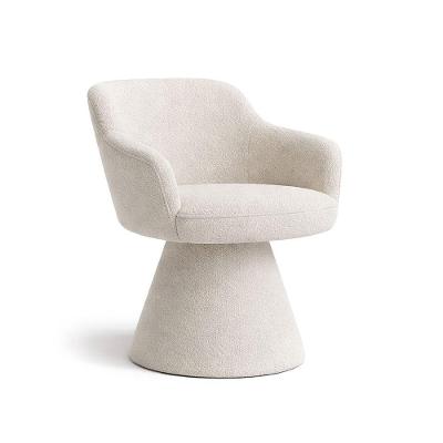 Cadeira de Jantar Jade Estrutura em Madeira Bouclé Off White Nexta Casa