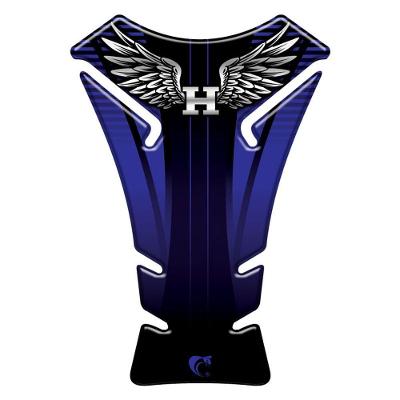 Adesivo Protetor de Tanque Resinado 3D Fan Titan Twister Azul FAN