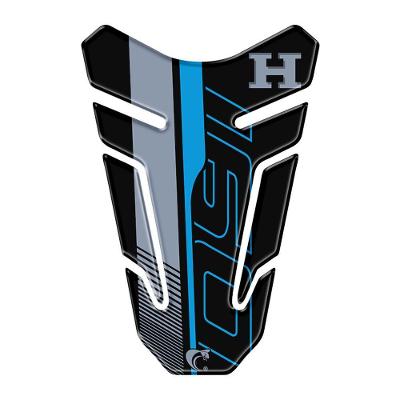 Adesivo Protetor de Tanque Moto Resinado 3D Azul Resistente UV