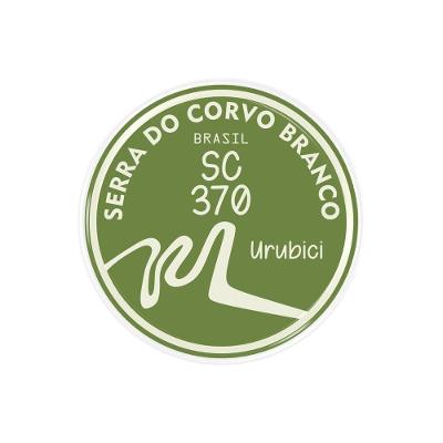 Adesivo Resinado 3D Serra do Corvo Branco SC 370 6,3 X 6,3 cm PVC Preto
