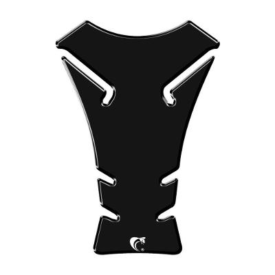 Adesivo Protetor de Tanque Moto Resinado 3D Preto Liso Universal