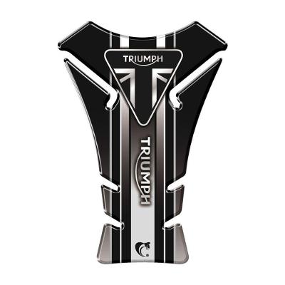 Adesivo Protetor de Tanque Resinado 3D Triumph Preto Anti-Risco