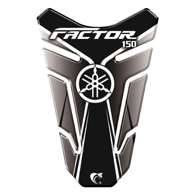 Adesivo Protetor Tanque Moto Resinado 3D Preto Universal Resistente UV