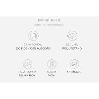 Travesseiro Látex Nasa NL1101 c/ Capa Percal 200 Fios p/Fronha (50x70) - Duoflex - 9
