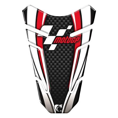 Adesivo Protetor de Tanque Moto Resinado 3D Vermelho Carbono