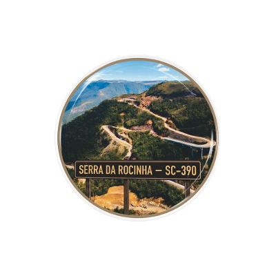 Adesivo Resinado Serra da Rocinha SC 390 6,3 X 6,3 cm 3D Preto