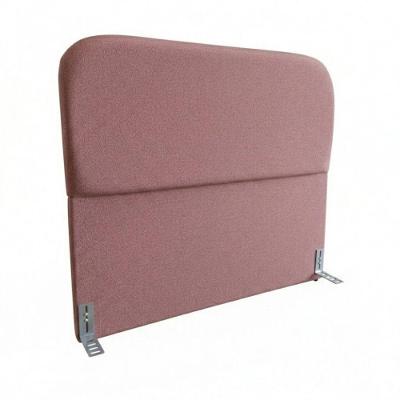 Cabeceira Casal Orgânica Estofada Madeira Maciça Veludo Rosa Click Home