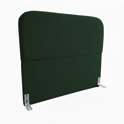 Cabeceira Queen 160cm Orgânica MDF Estofada Veludo Verde Click Home