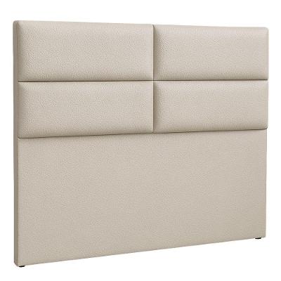 Cabeceira Siena Queen no Box MDF Corino Off White Siena Móveis