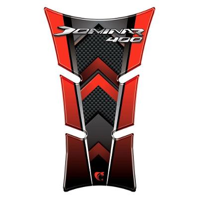 Adesivo 3D Tanque DM02 Bajaj Dominar 400cc Resinado Vermelho Teu Adesivo