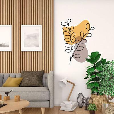 Adesivo Decorativo Folhas Boho Parede 45x60cm Branco Teu Adesivo