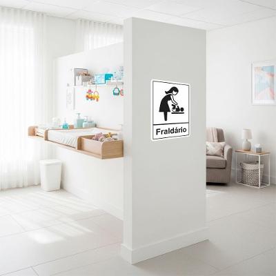 Adesivo Fraldário Bebê Sinalização Vinil Automotivo 20x15cm Teu Adesivo