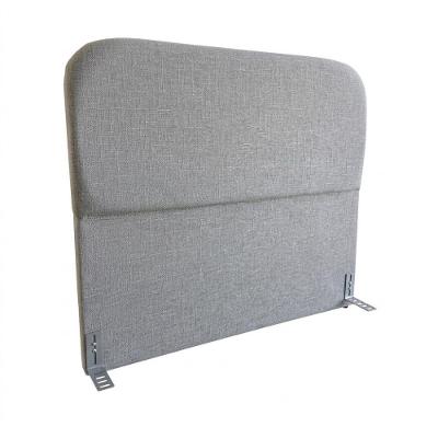 Cabeceira Casal 140cm Orgânica Estofada Linho Prata Click Home