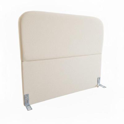 Cabeceira Casal 140cm Orgânica Estofada Veludo Bege Click Home