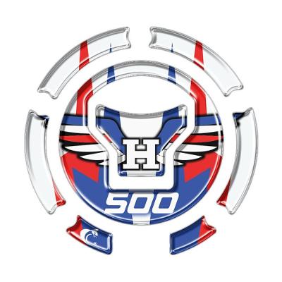 Adesivo Resinado Bocal CB 500 Asa Azul 3D PVC Teu Adesivo