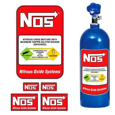 Kit Adesivo nos para Cilindro Nitro em Vinil-PVC Preto Teu Adesivo